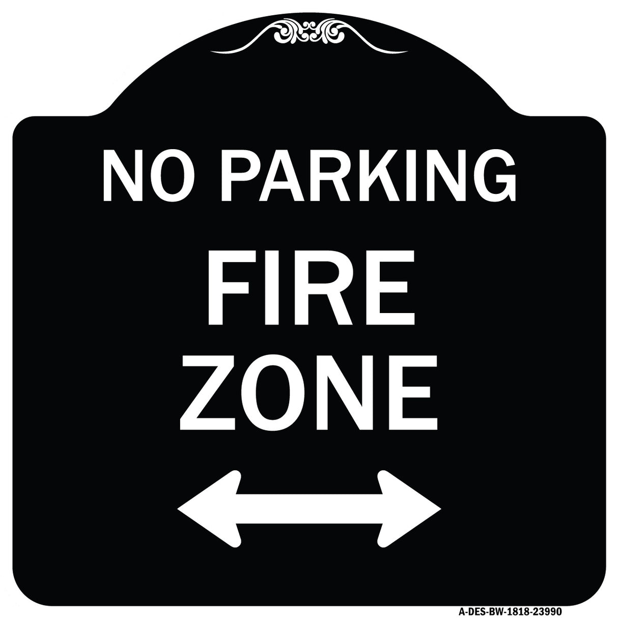 Fire Lane with Bidirectional Arrow