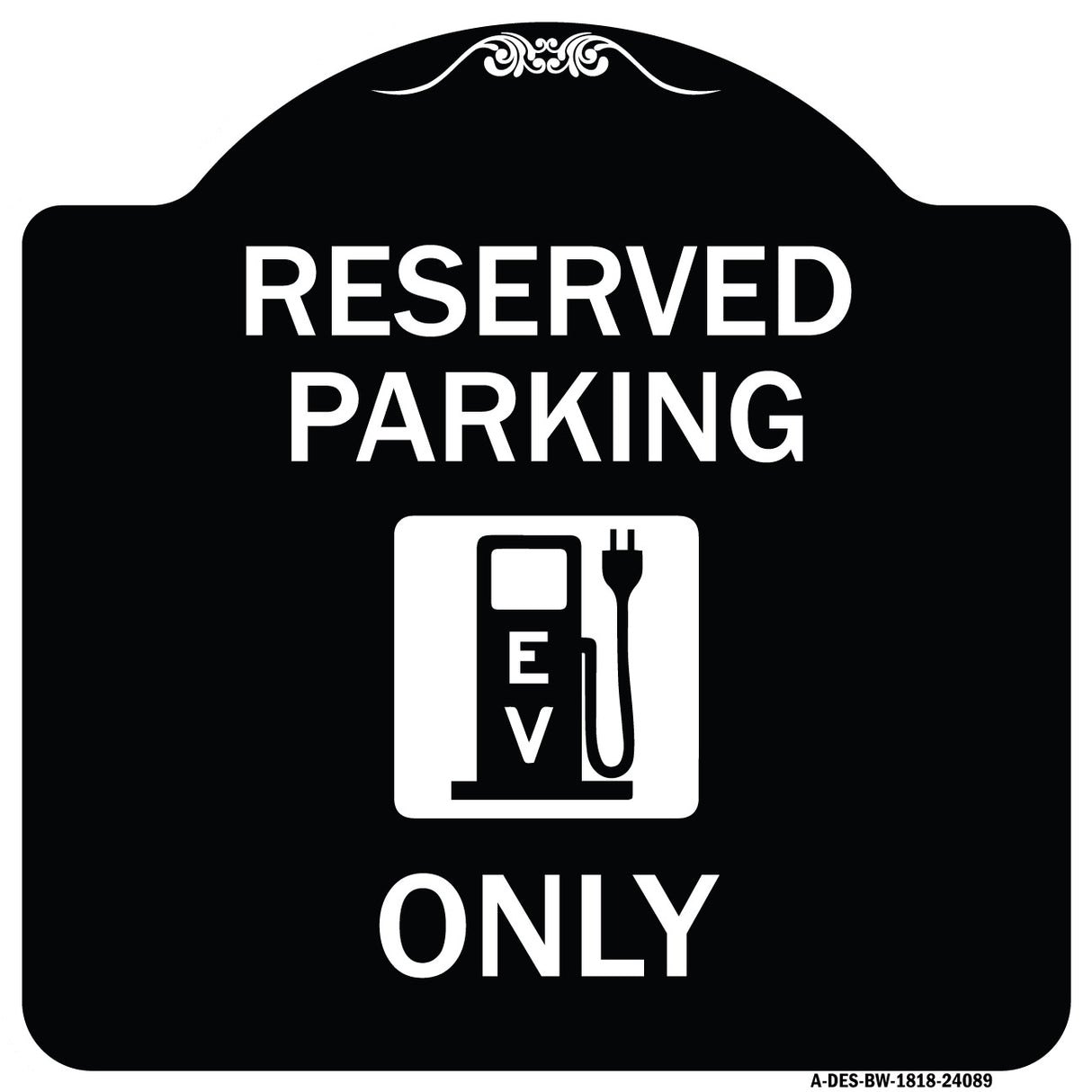 Ev Only (With Electric Vehicle Charging Station Graphic)