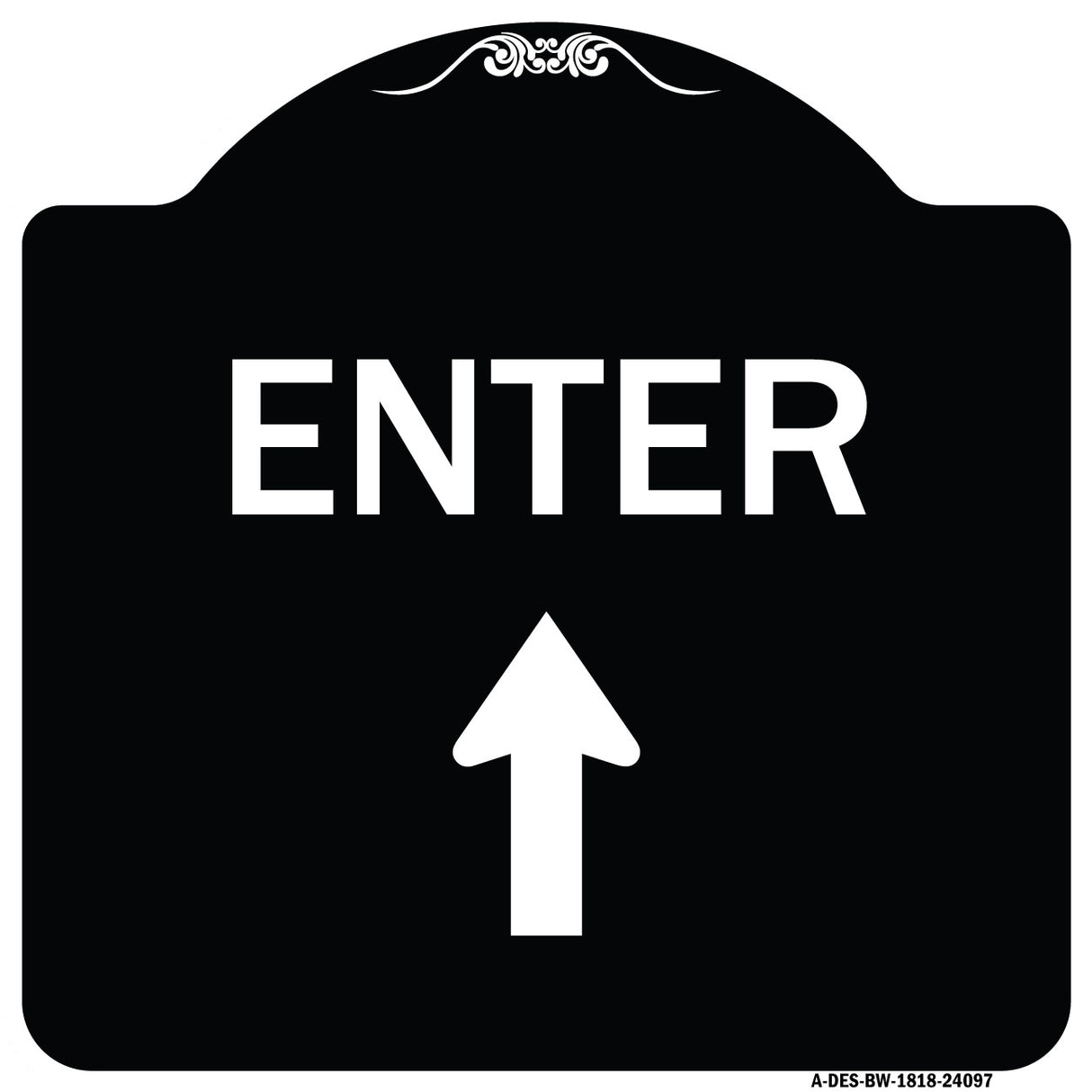 Enter Sign Enter with Up Arrow