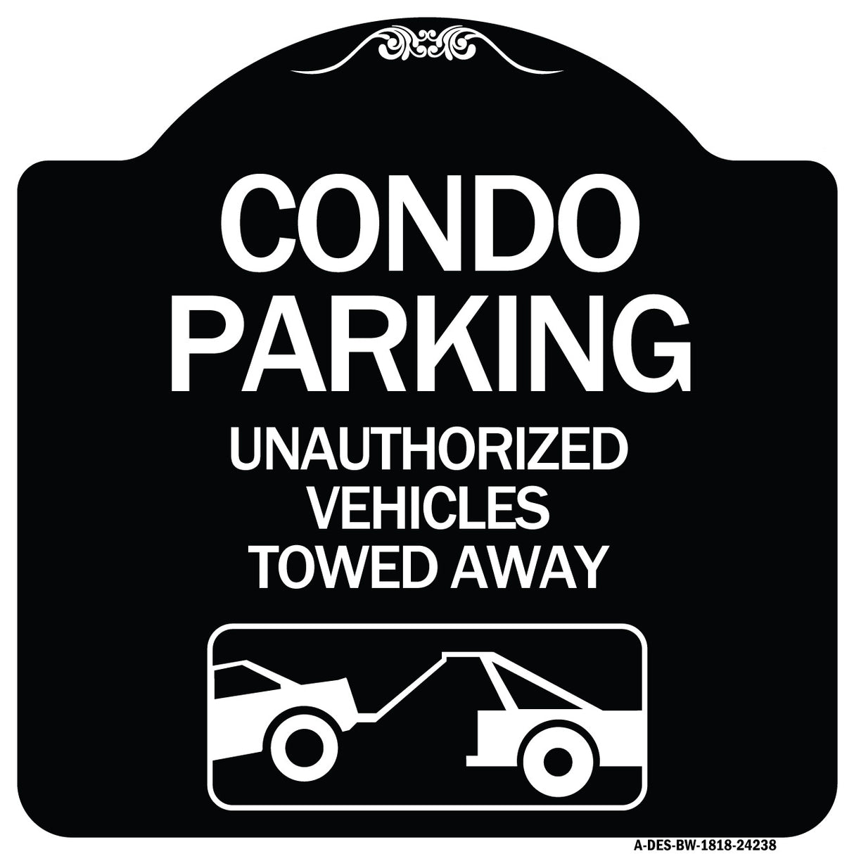 Condo Parking - Unauthorized Vehicles Towed Away (With Car Tow Graphic)