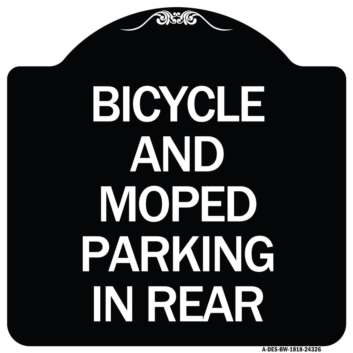 Bicycle and Moped Parking in Rear