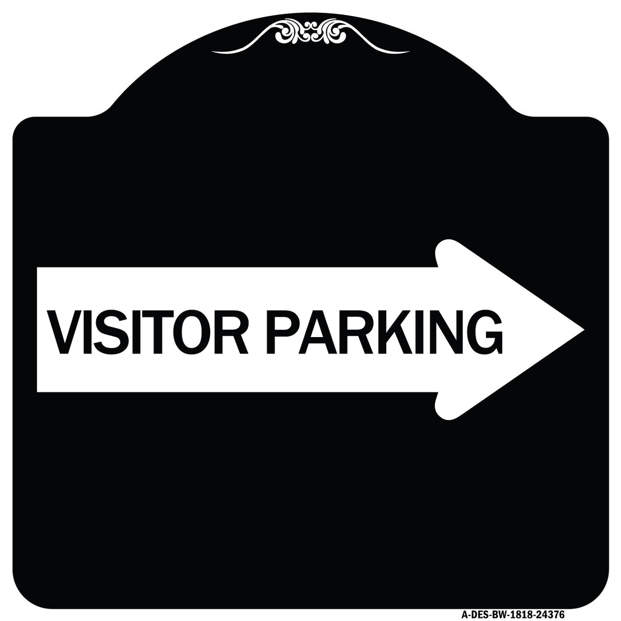 Visitor Parking (With Right Arrow)