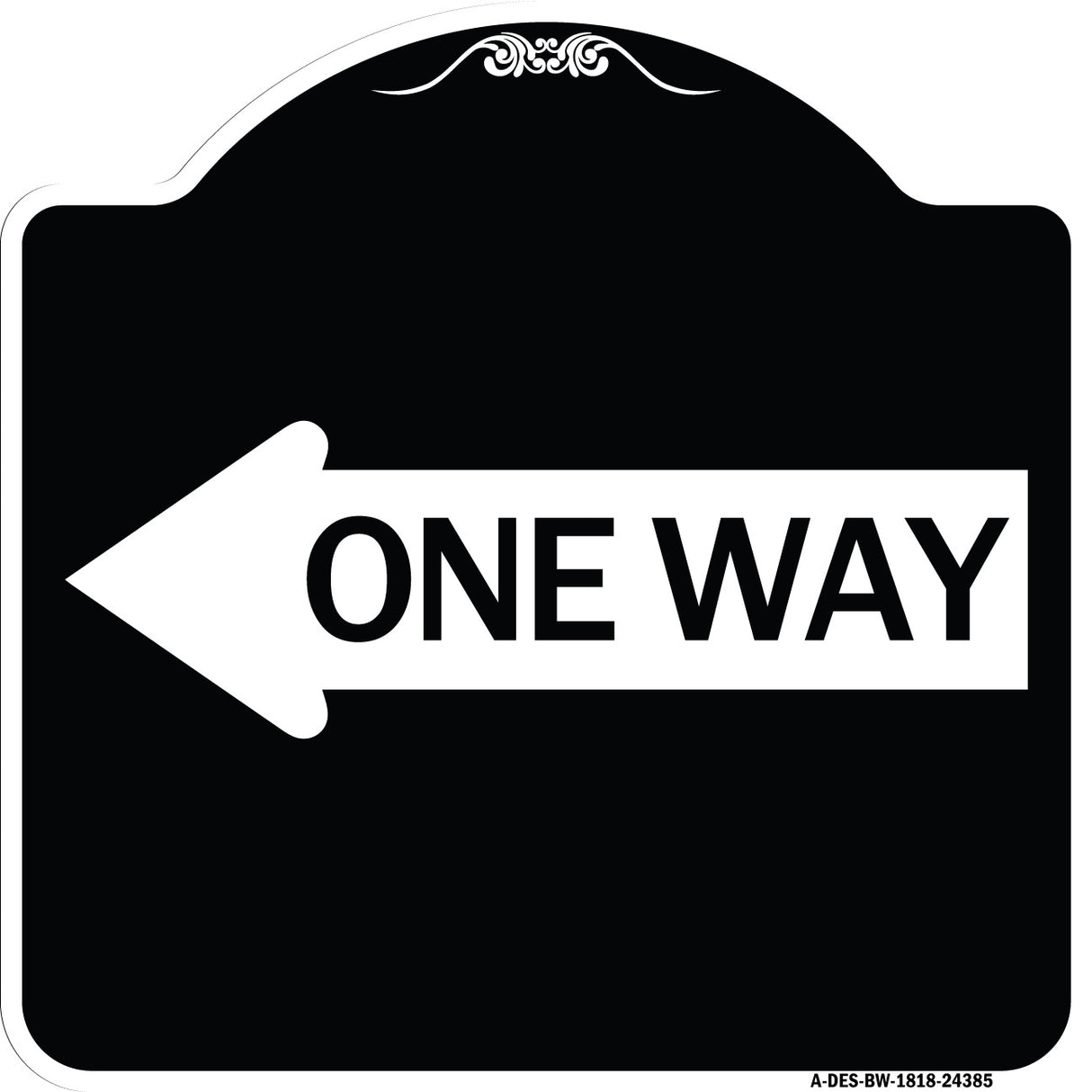 One Way (With Left Arrow)