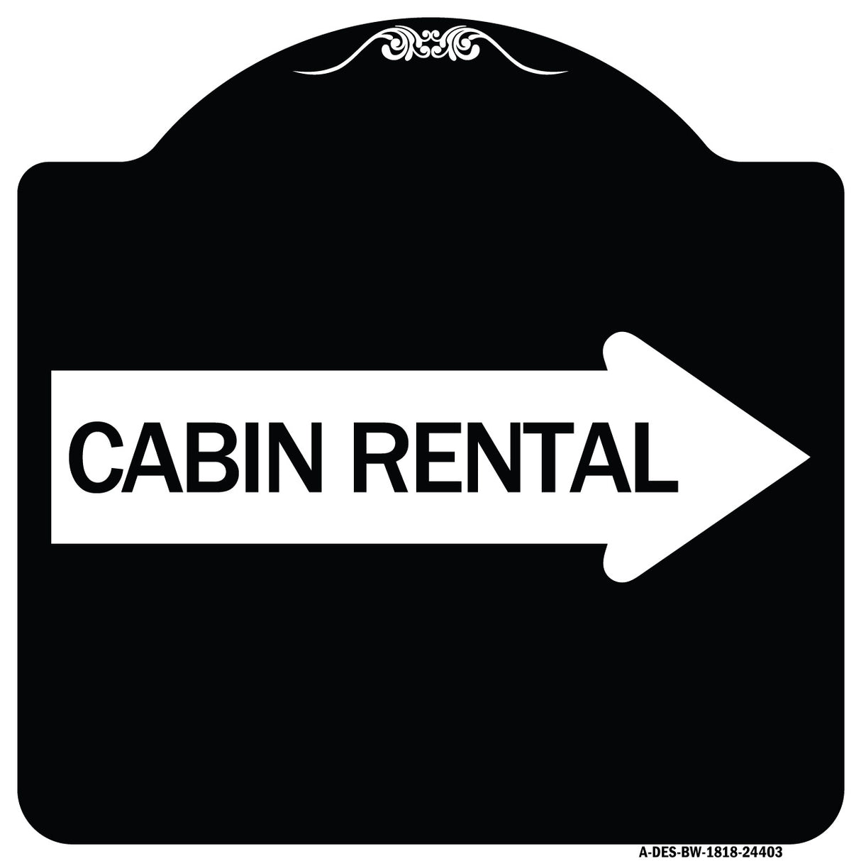 Cabin Rental (With Right Arrow)