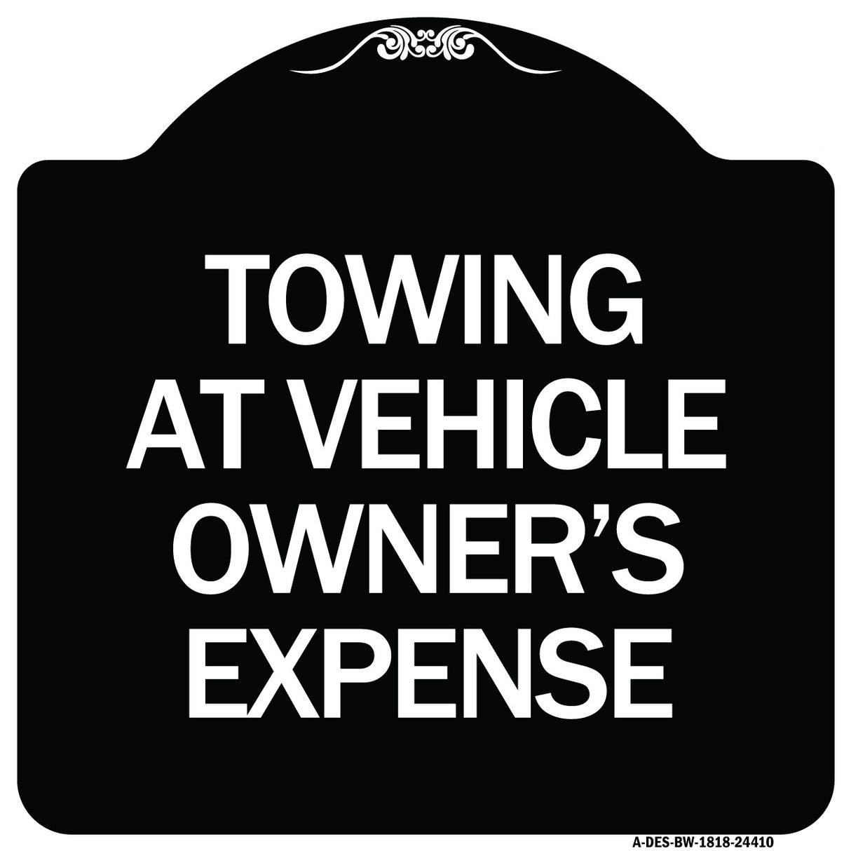 Towing at Vehicle Owner's Expense