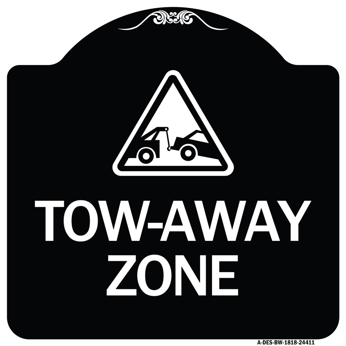 Tow-Away Zone with Graphic