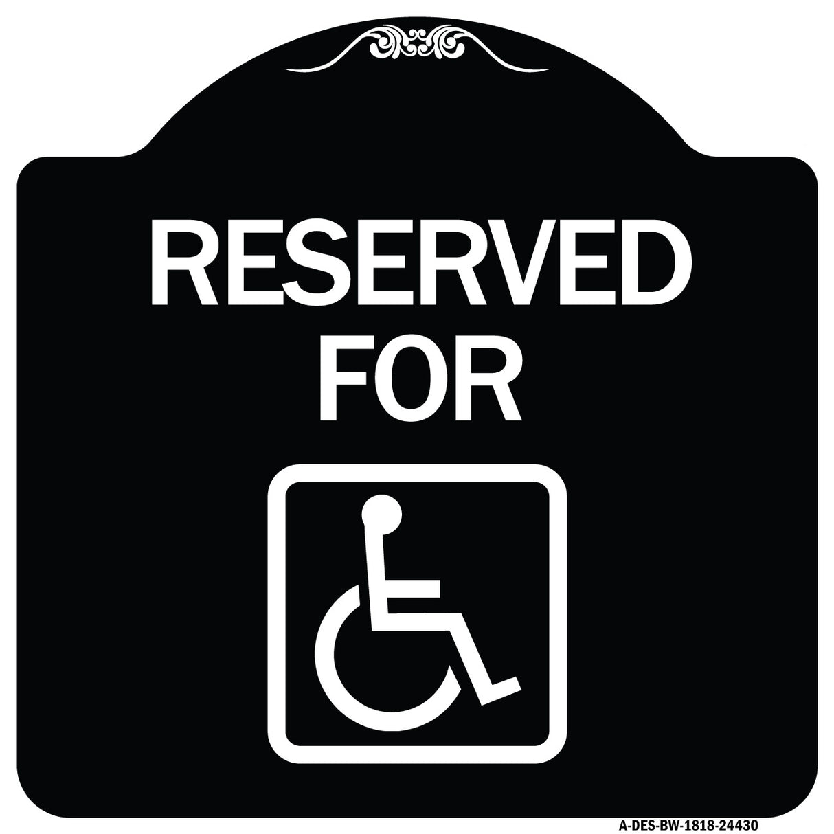 Reserved for (With Accessible Symbol)