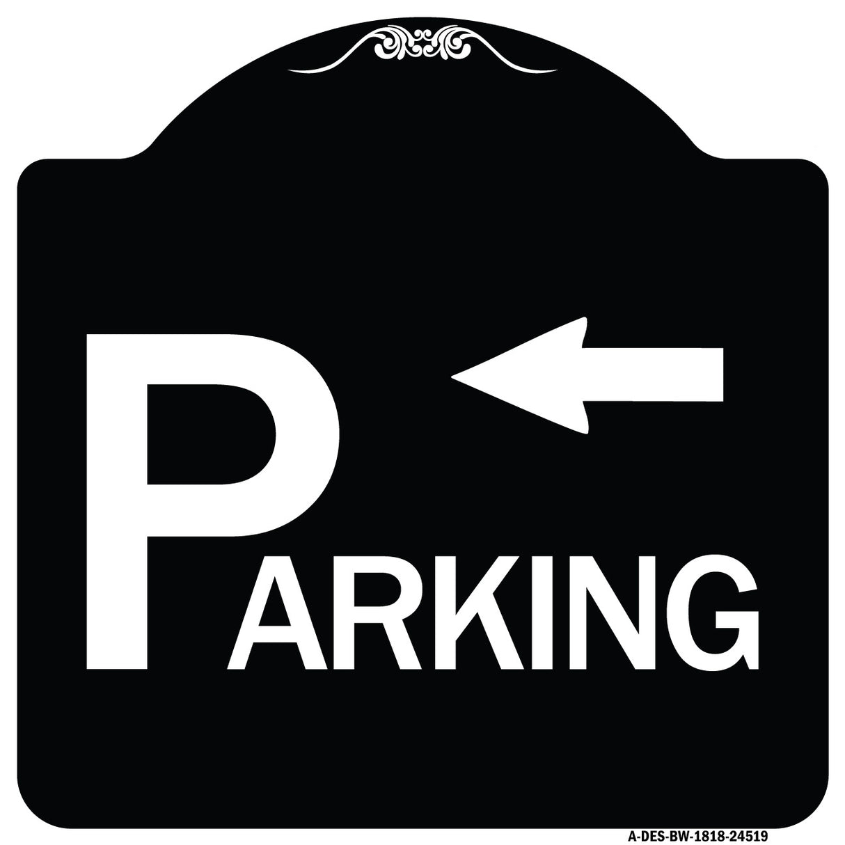 Parking with Arrow Pointing Left