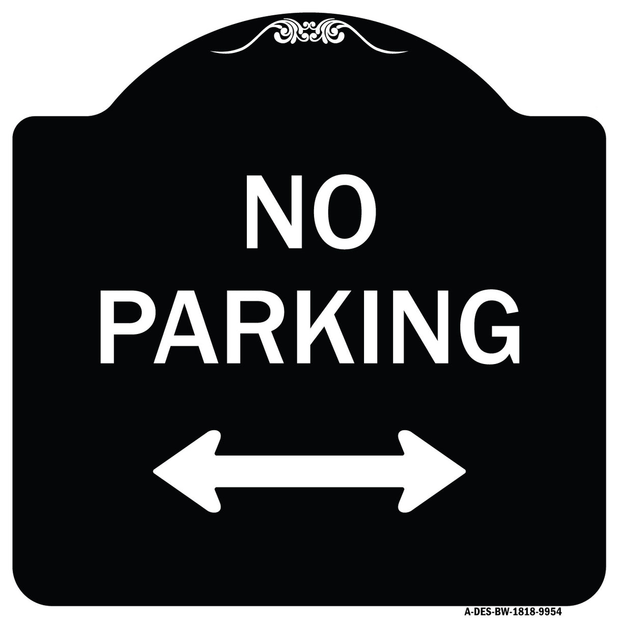No Parking With Bidirectional Arrow