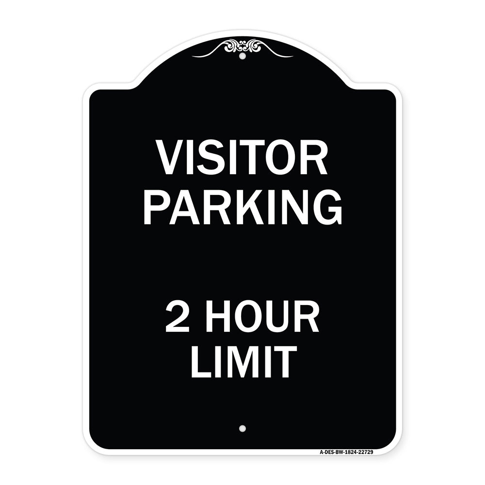 Visitor Parking Sign Visitor Parking 2 Hour Limit