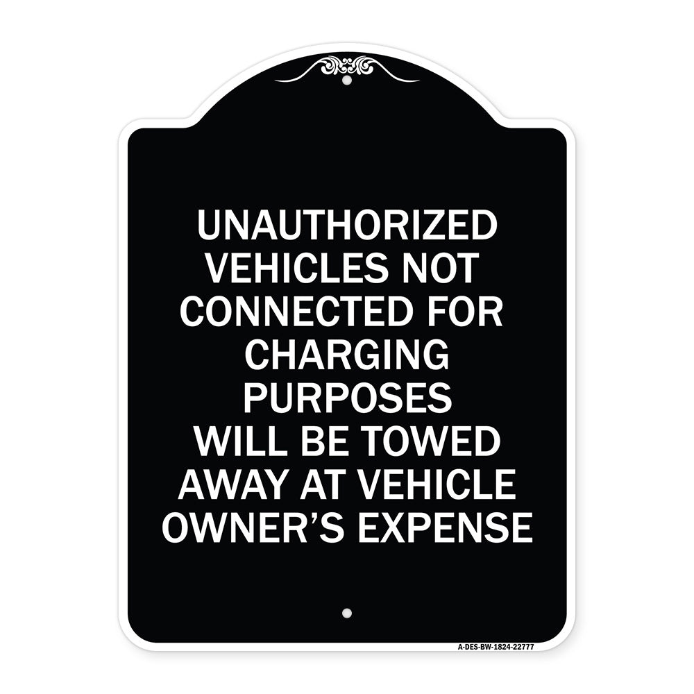 Unauthorized Vehicles Not Connected for Charging Purpose Will Be Towed