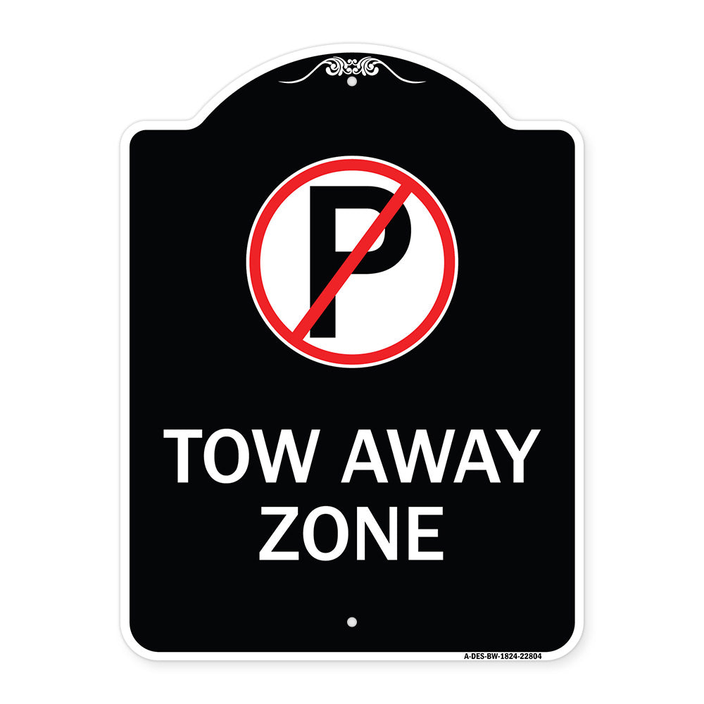 Tow Away Zone (No Parking Symbol)