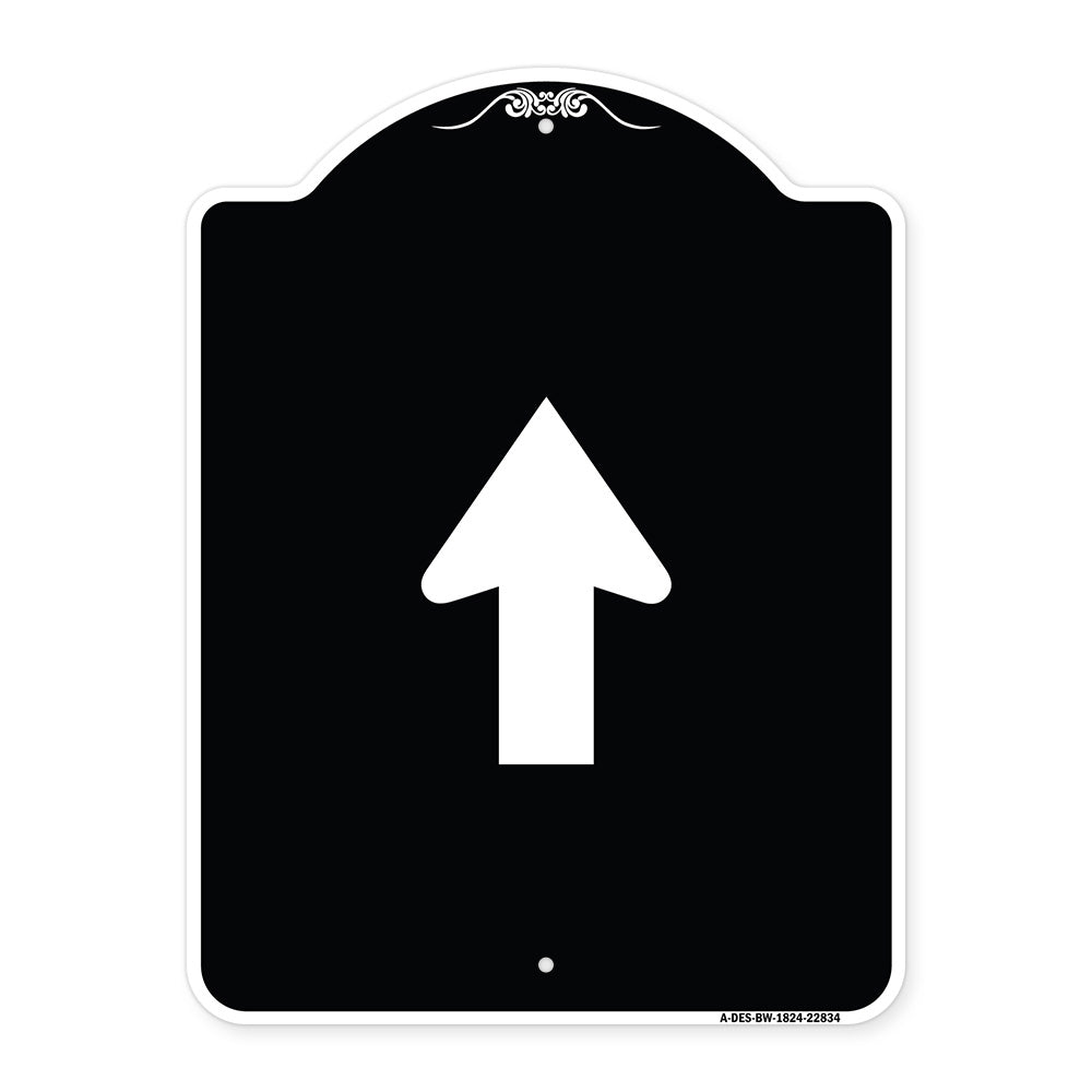 Straight Thru Sign - Straight Thru (Symbol) Sign