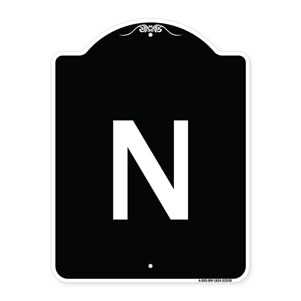 Sign with Letter N