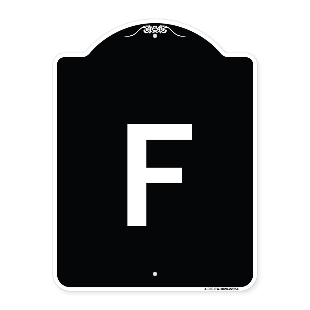 Sign with Letter F
