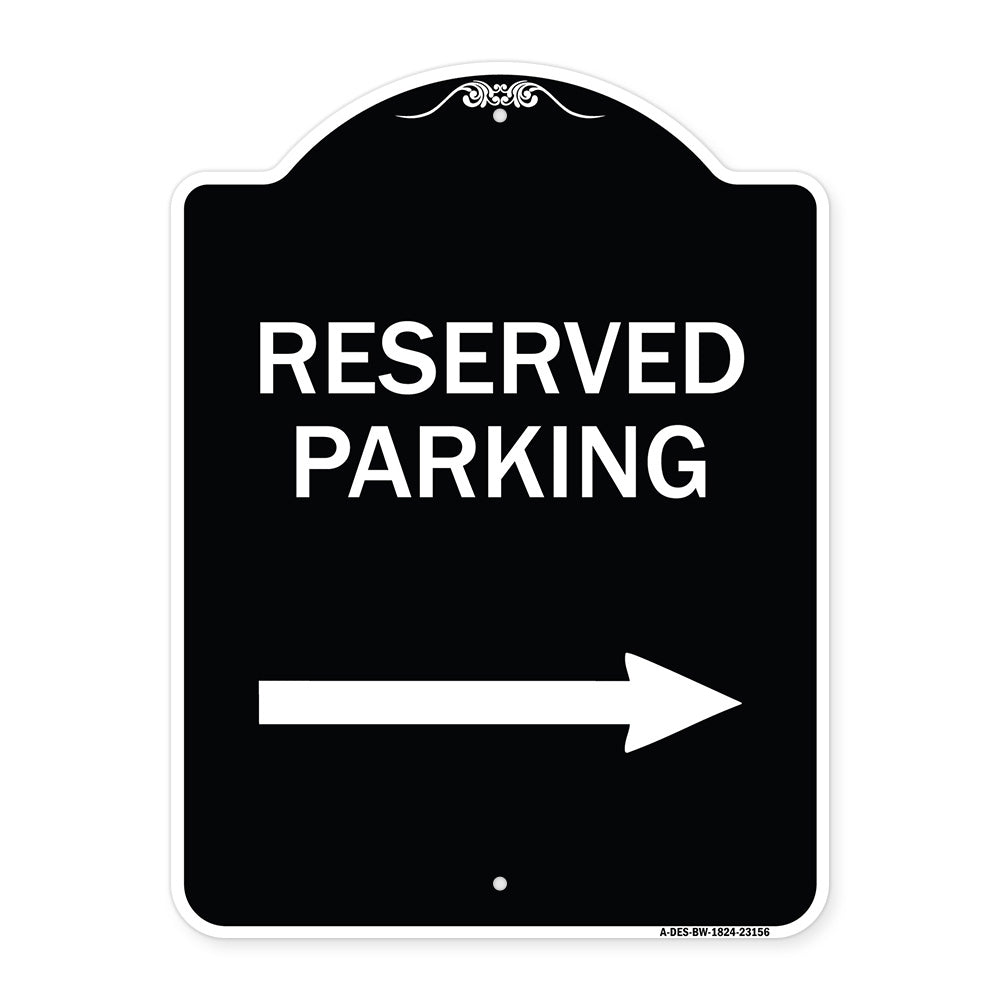 Reserved Parking (Right Arrow)
