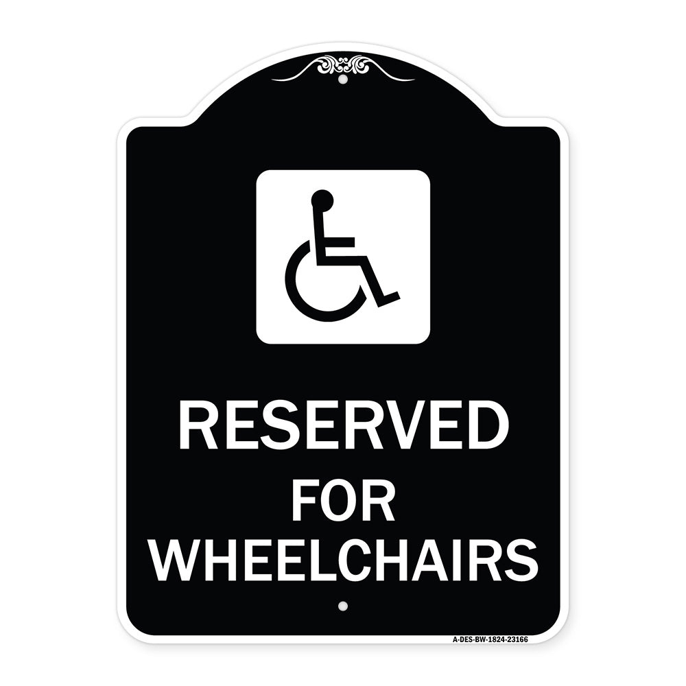 Reserved for Wheelchairs with Graphic