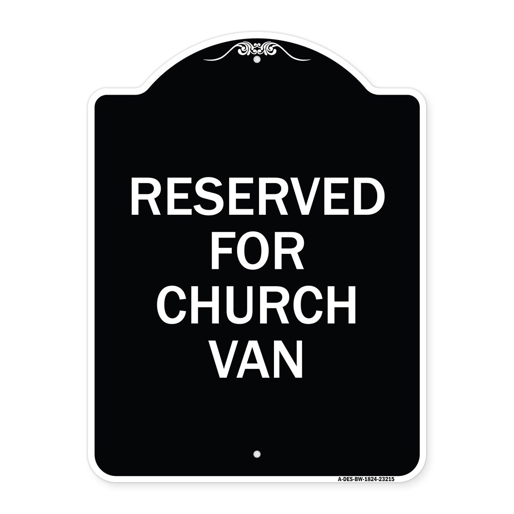 Reserved for Church Van