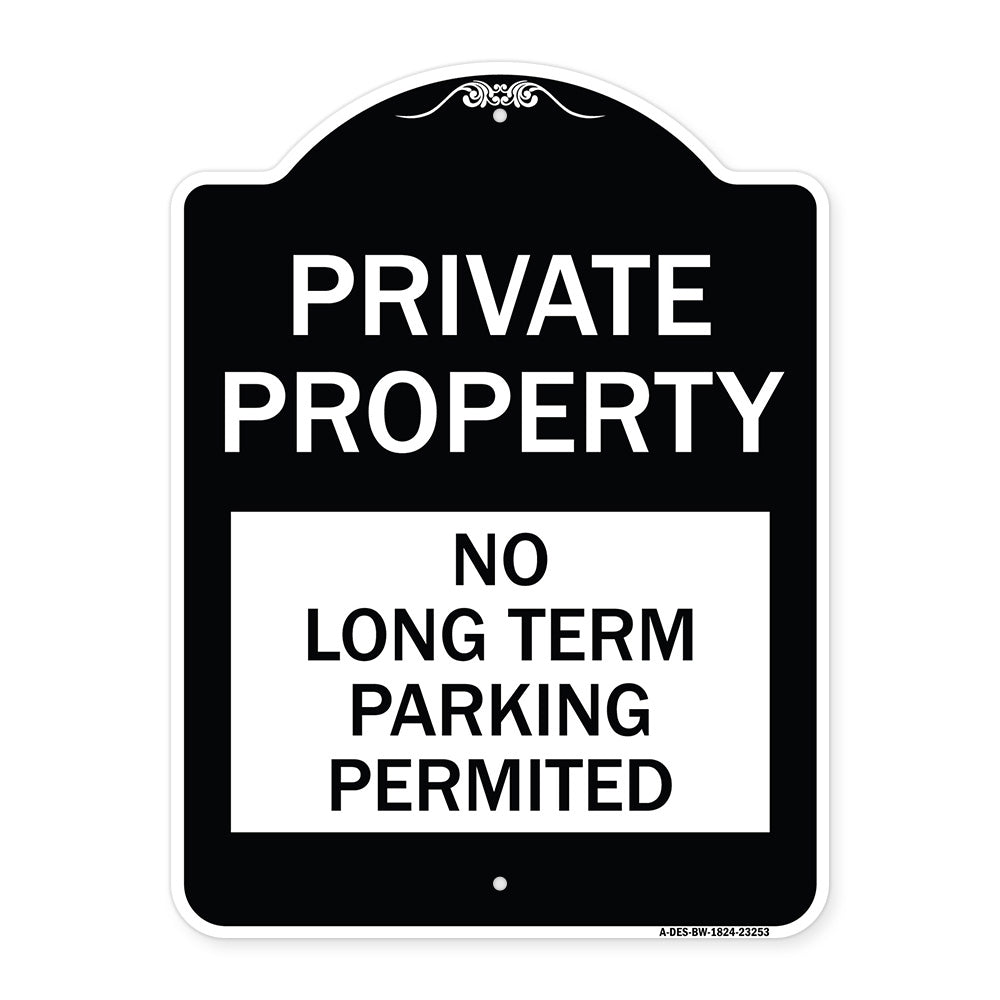 Private Property - No Long-Term Parking Permitted