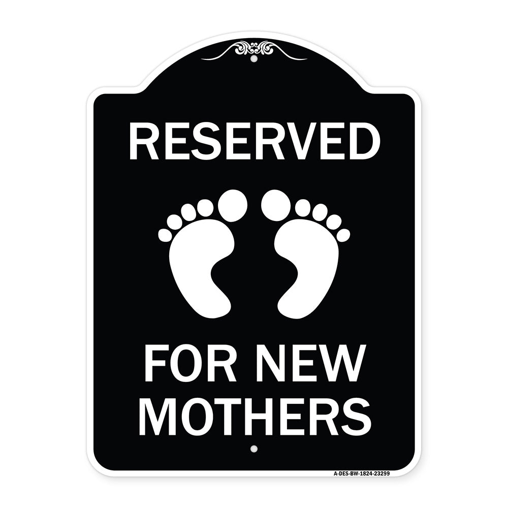 Pink Reserved Parking for New Mothers