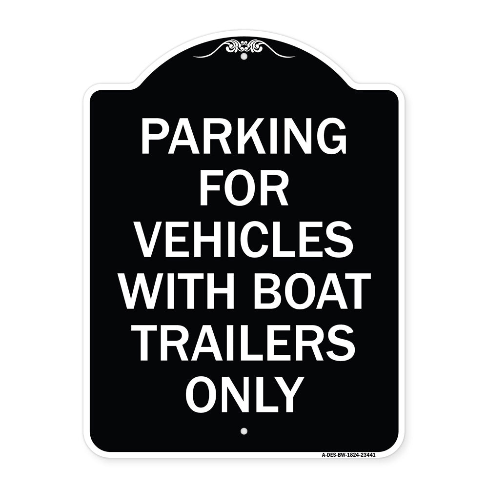 Parking for Vehicles with Boat Trailers Only
