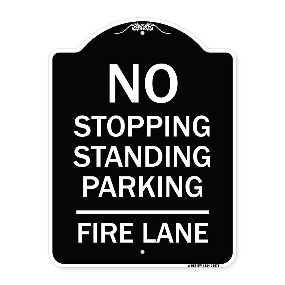 No Stopping Standing Parking - Fire Lane