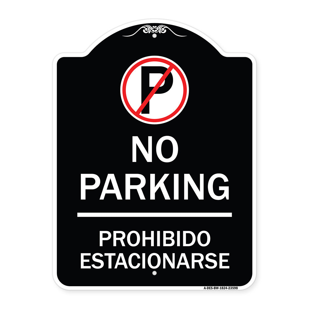 No Parking Prohibido Estacionar (No Parking Symbol)