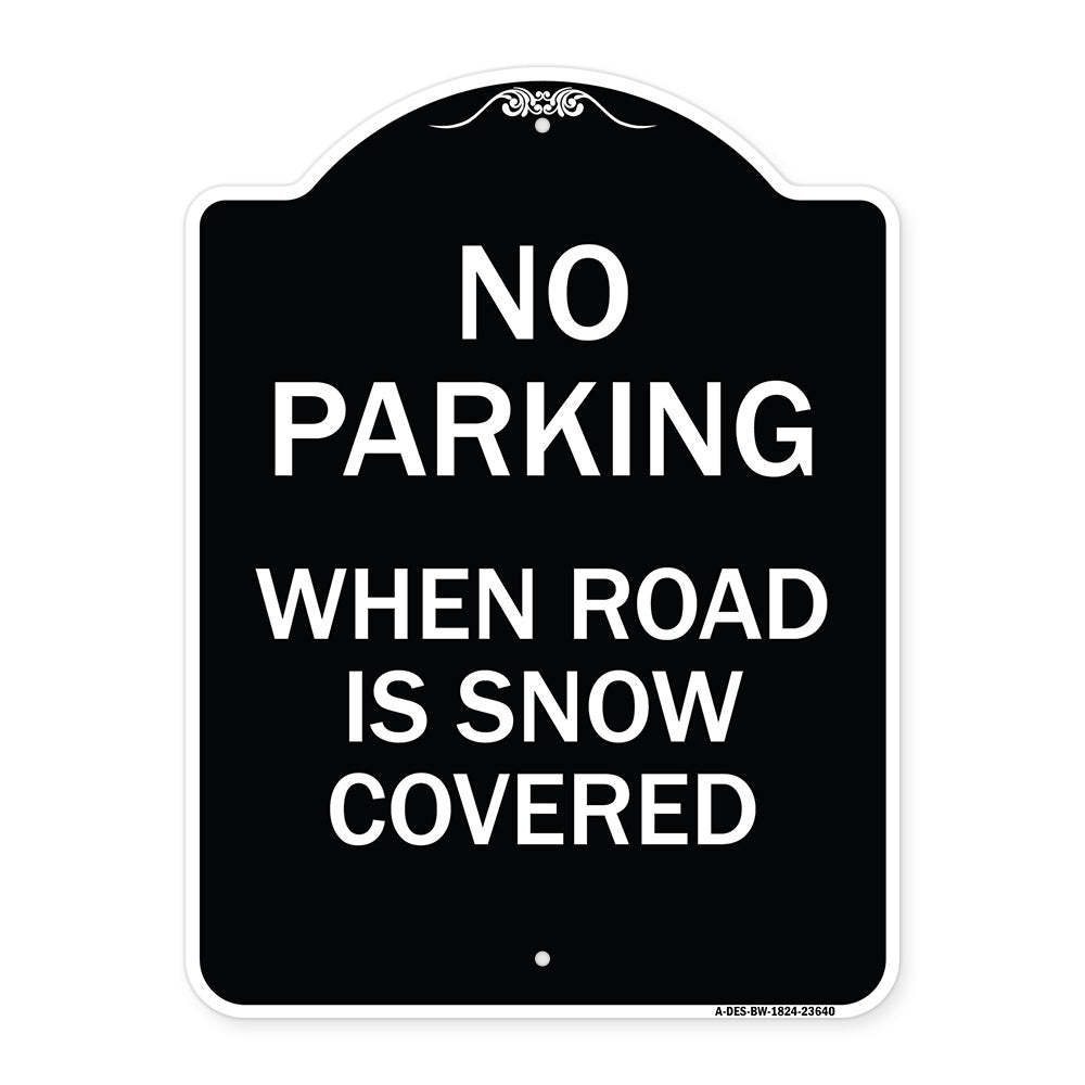 No Parking When Road Is Snow Covered