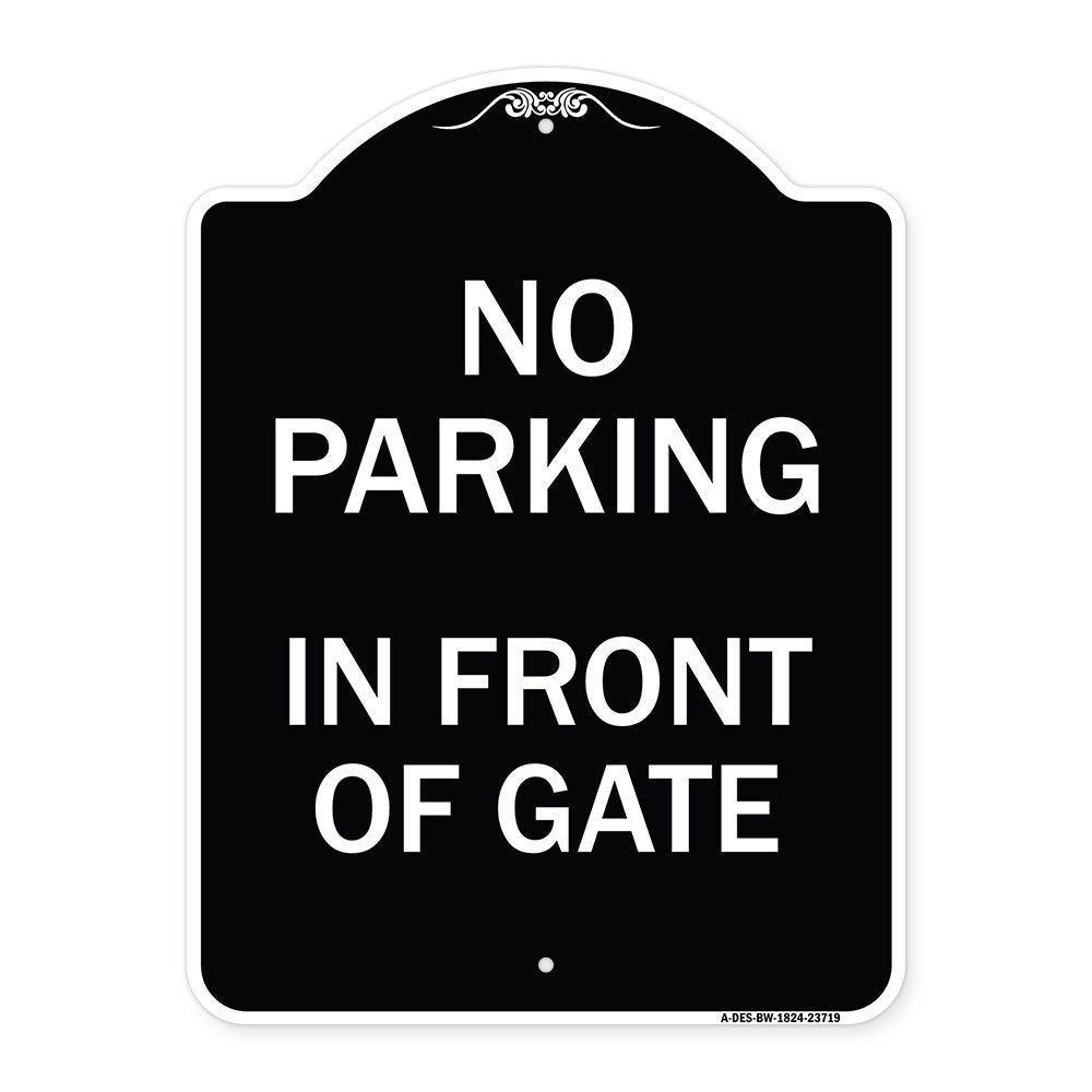 No Parking in Front of Gate