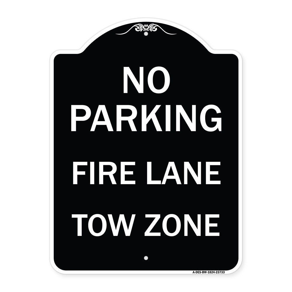 No Parking Fire Lane Tow Zone (K-1645)