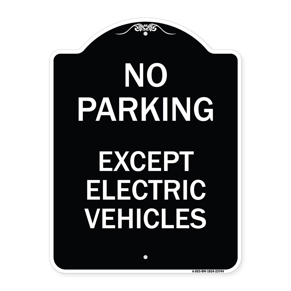 No Parking Except Electric Vehicles