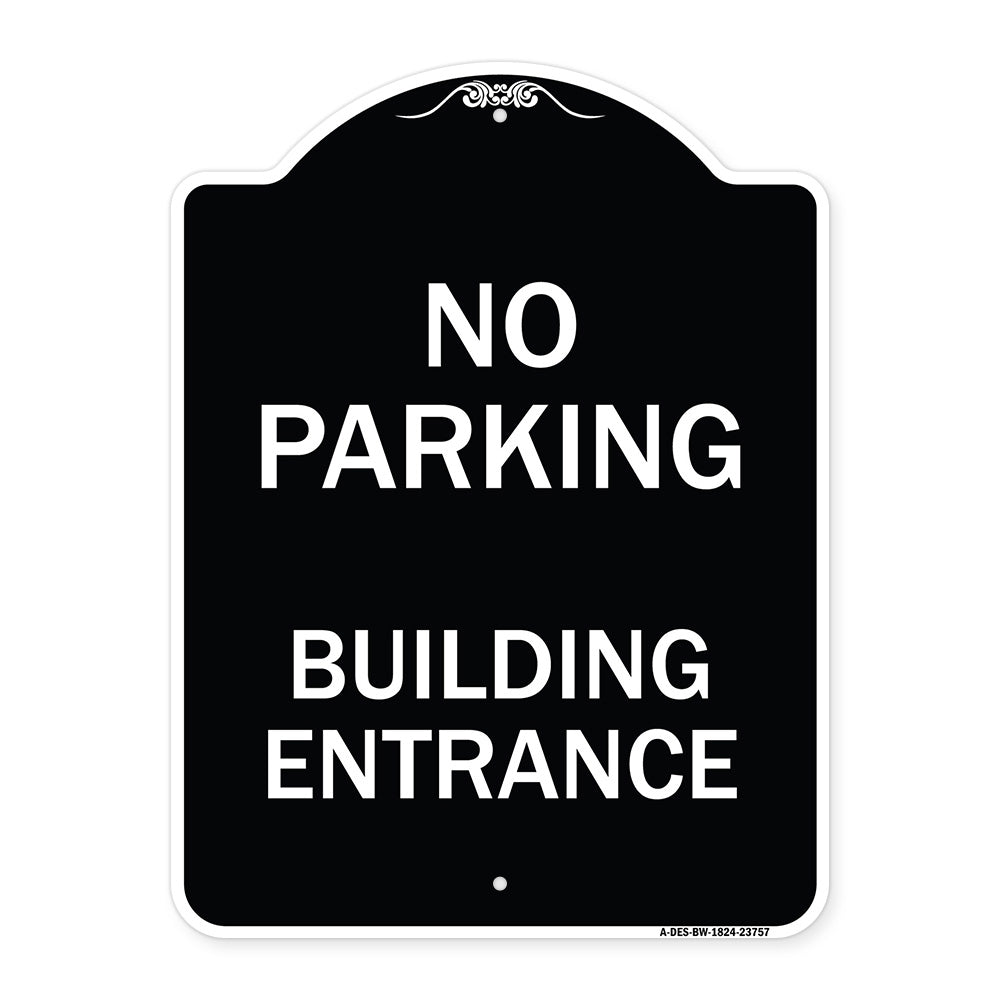 No Parking Building Entrance