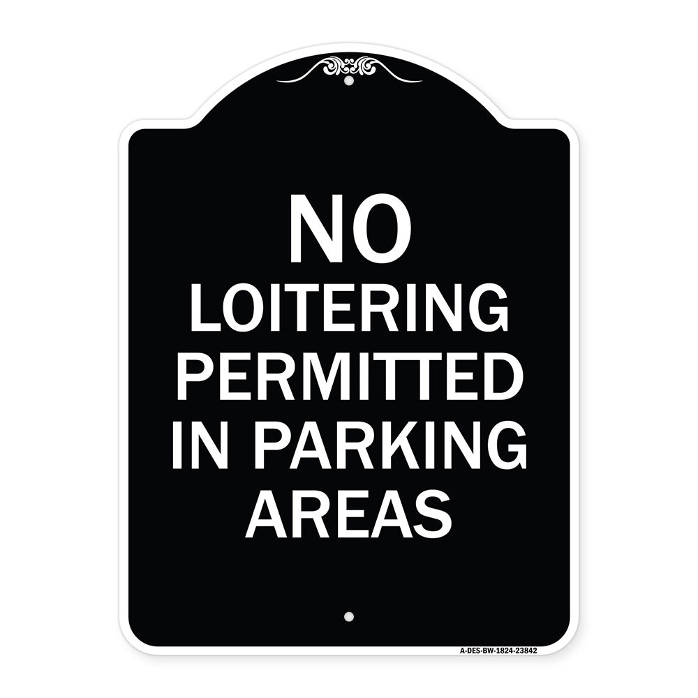 No Loitering Permitted in Parking Areas