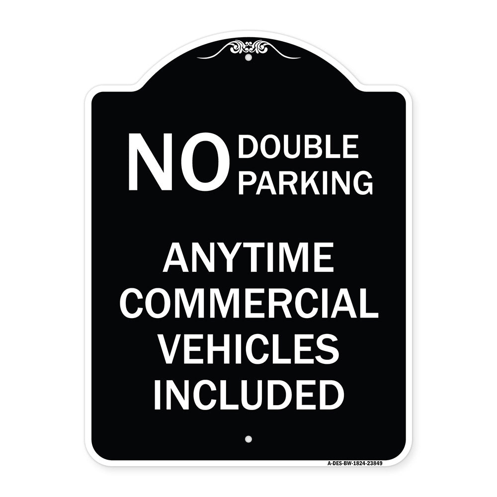 No Double Parking Anytime Commercial Vehicles Included