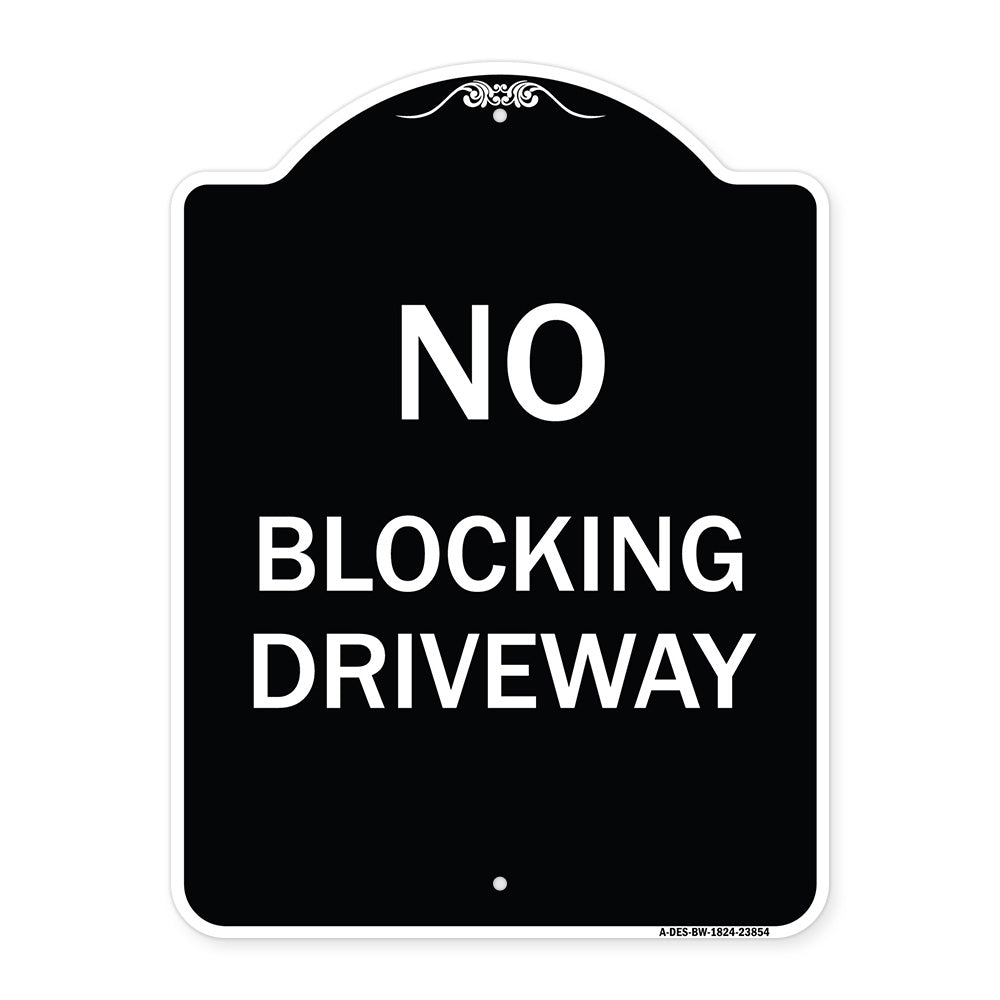 No Blocking Driveway