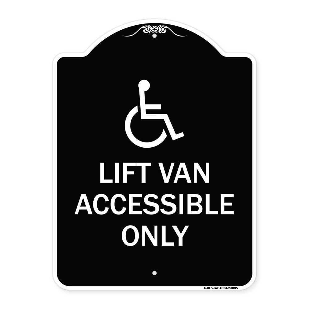 Lift Van Accessible Only (With Updated Isa Symbol)