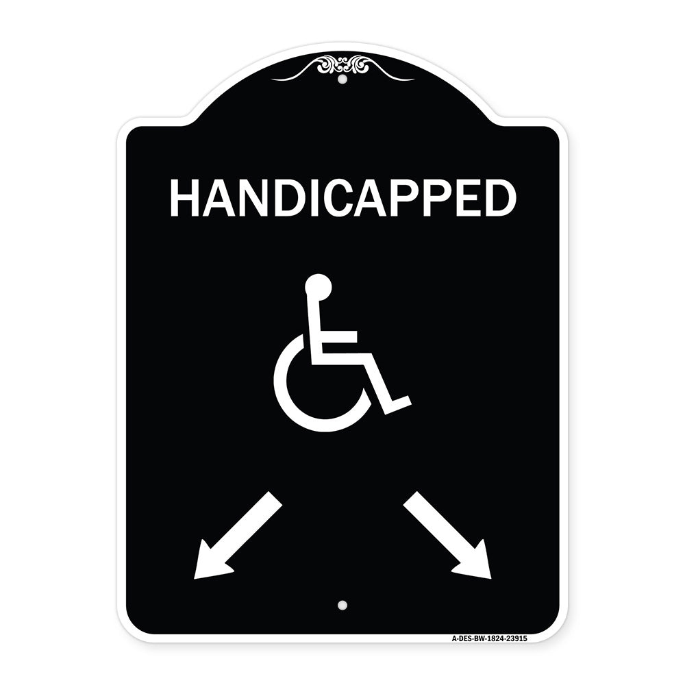 Handicapped Parking with Double Arrows