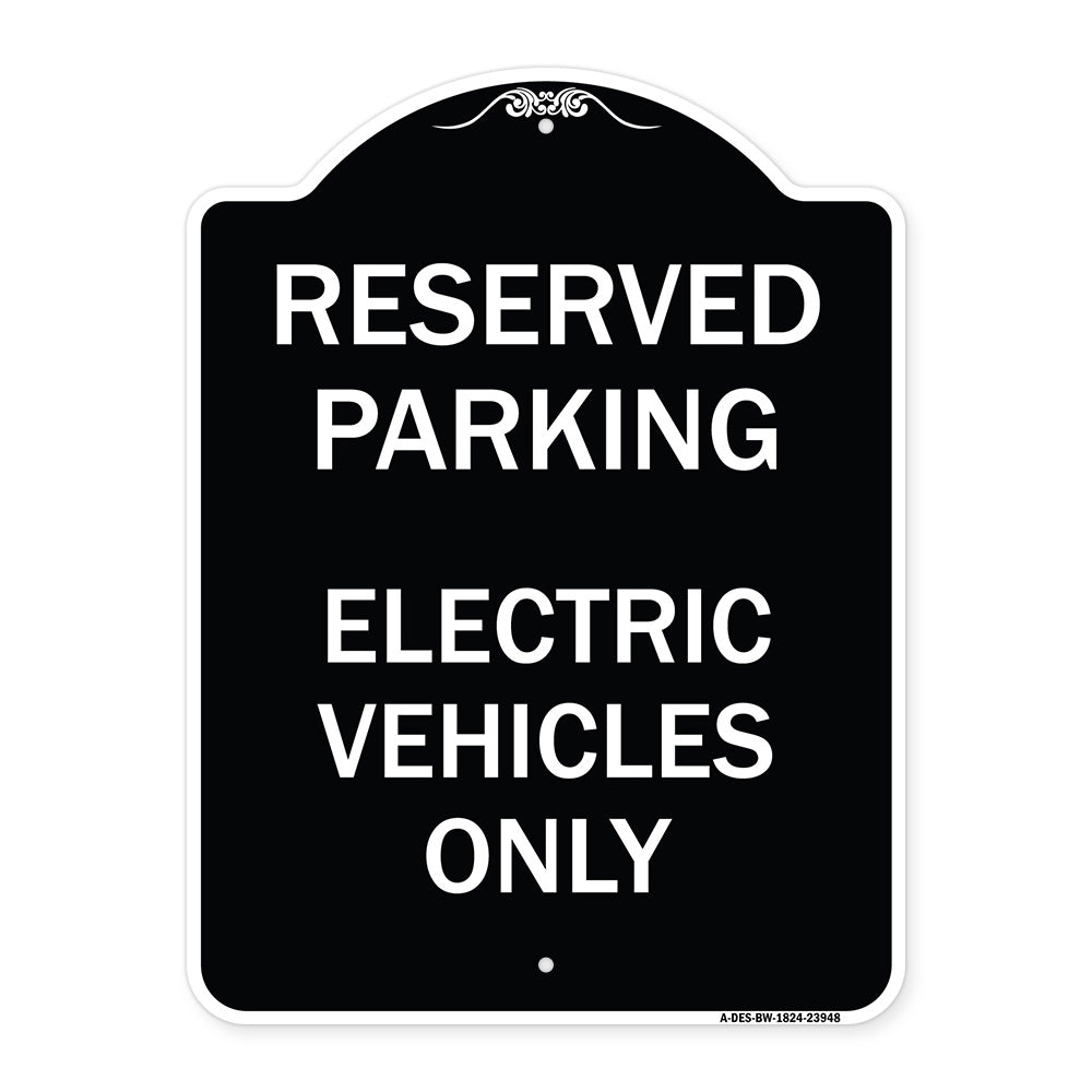 For Electrical Cars Reserved Parking - Electric Vehicles Only