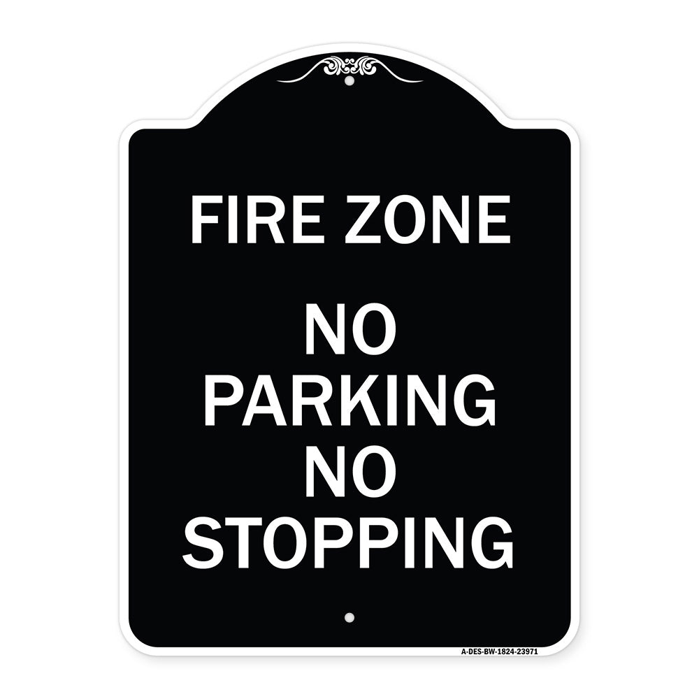 Fire Zone No Parking No Stopping