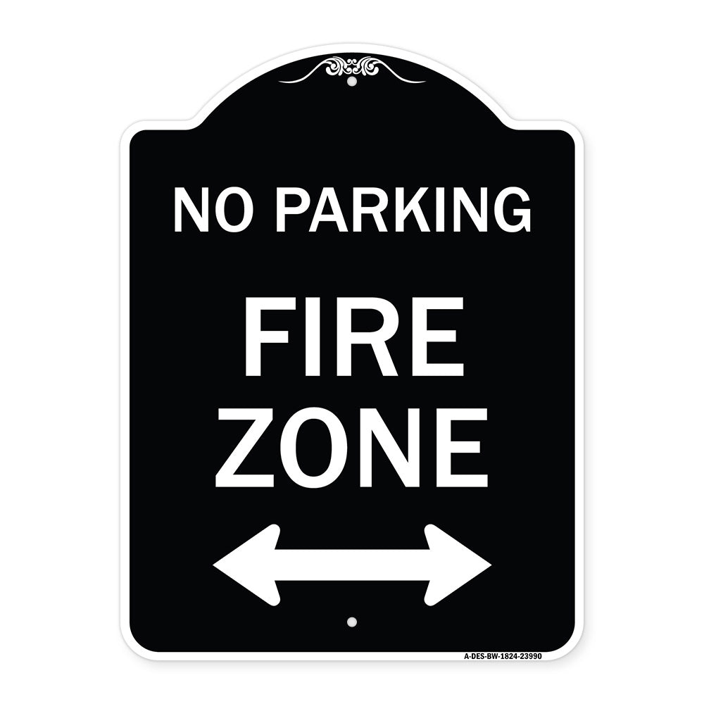 Fire Lane with Bidirectional Arrow