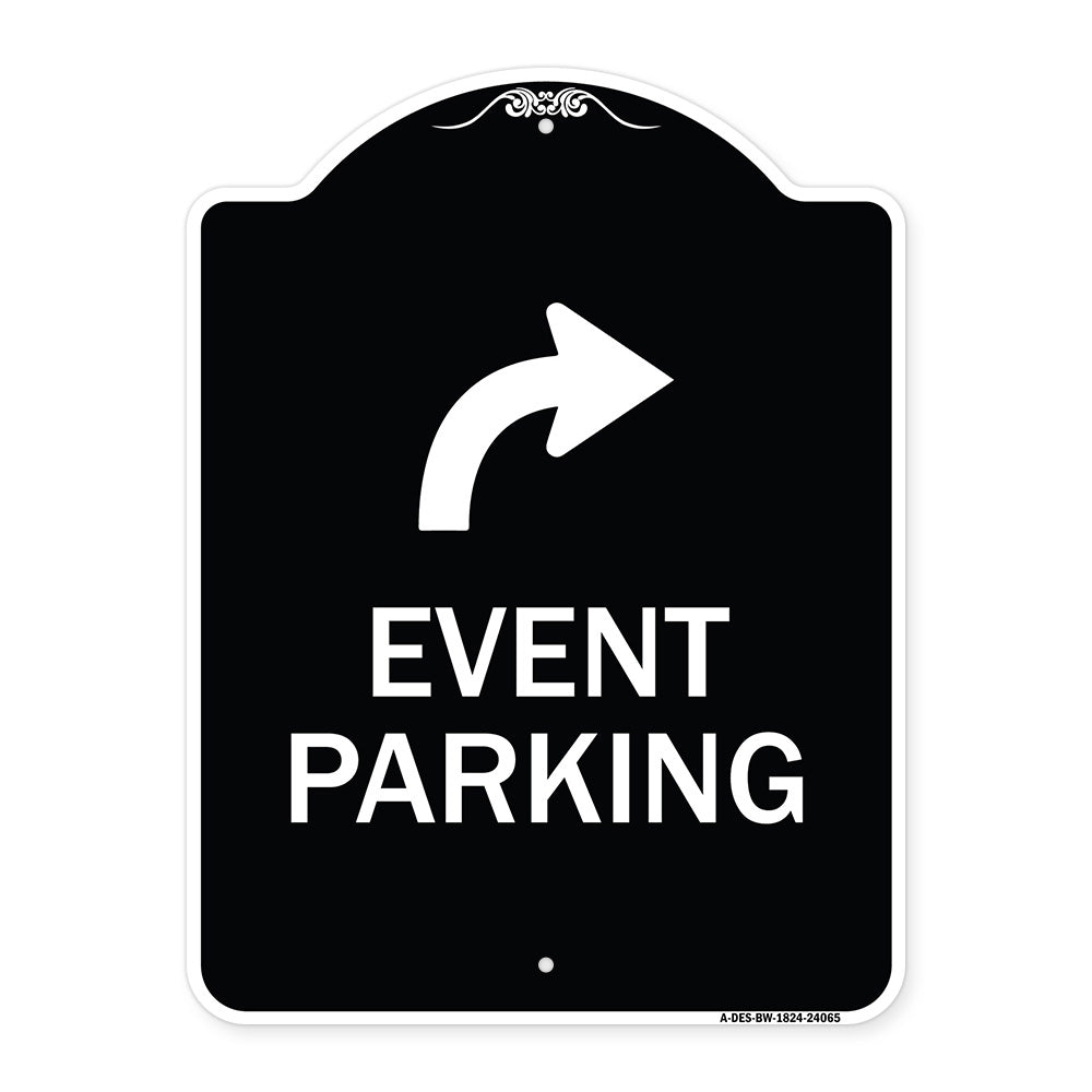 Event Parking Only (With Upper Right Arrow)