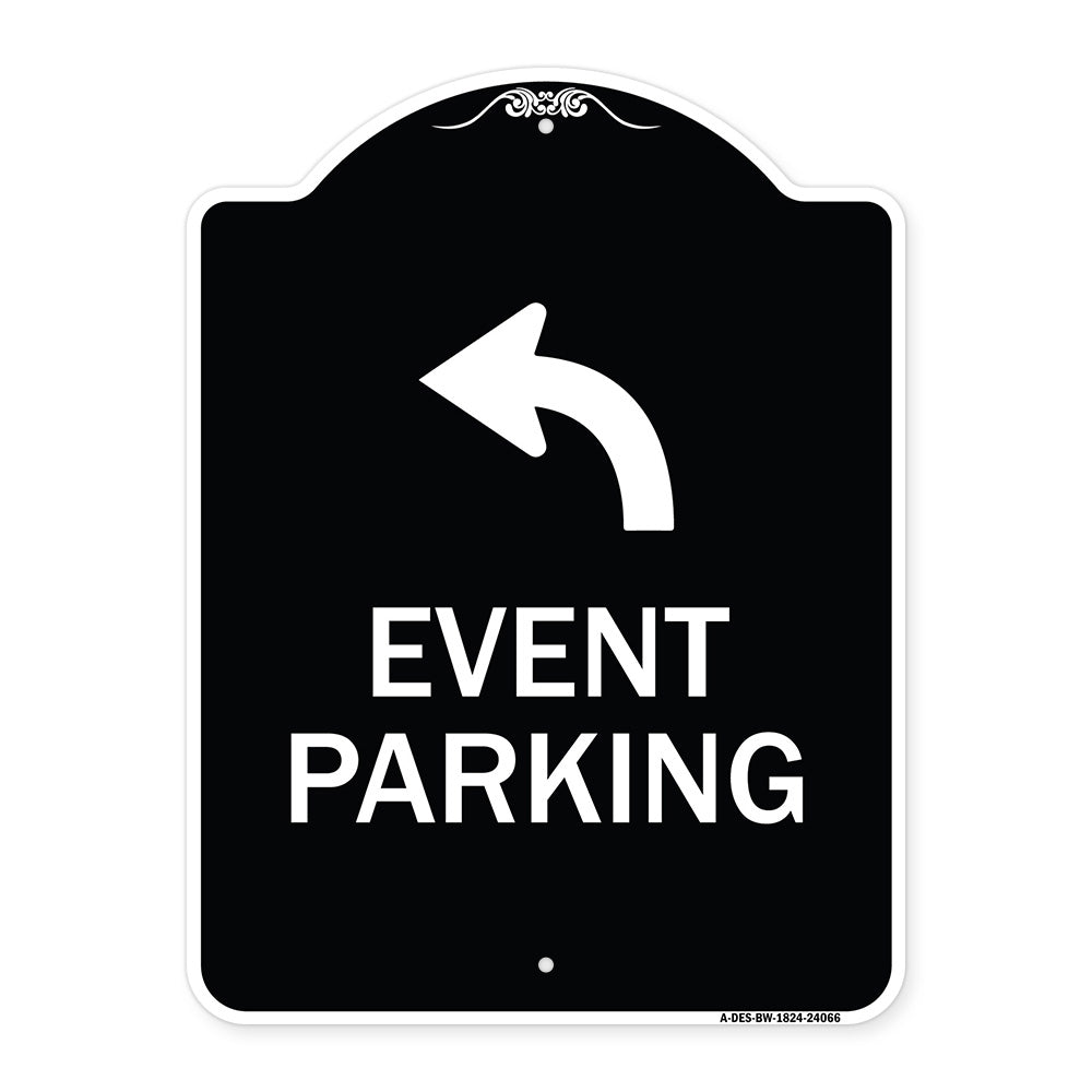 Event Parking Only (With Upper Left Arrow)
