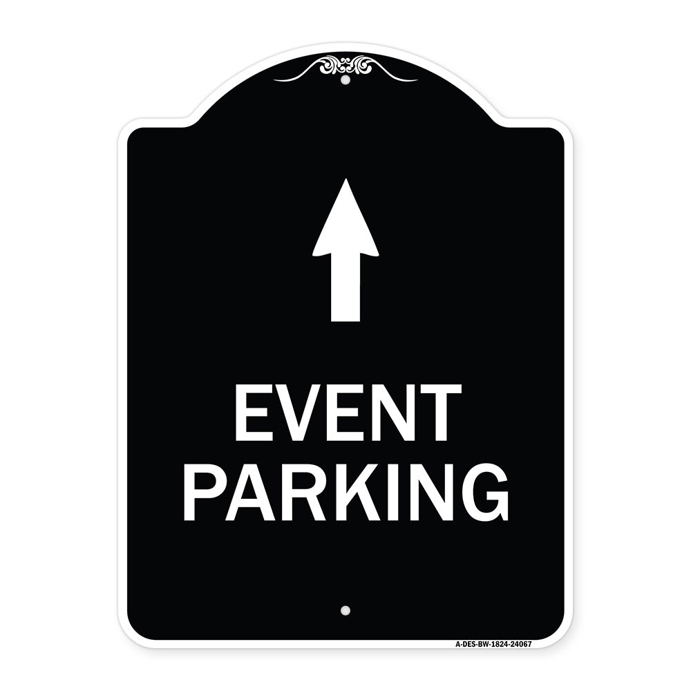 Event Parking Only (With Up Arrow)