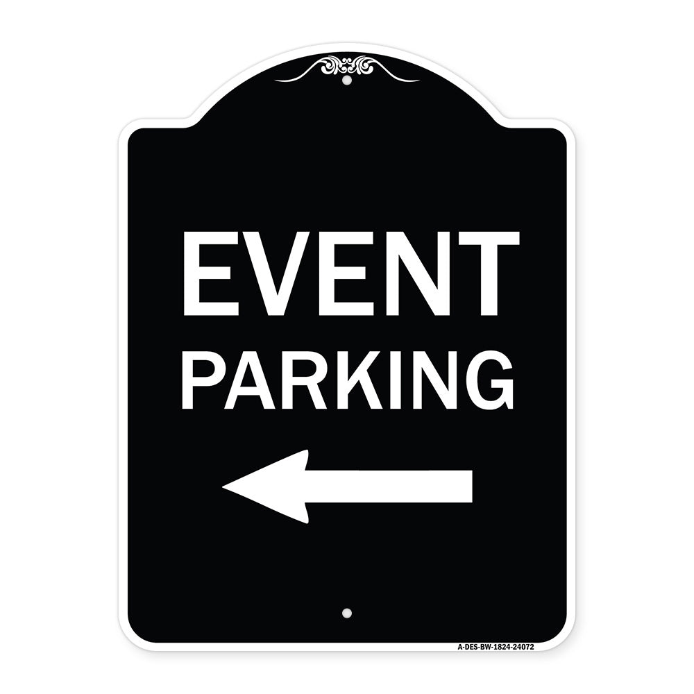 Event Parking Only (With Left Arrow)