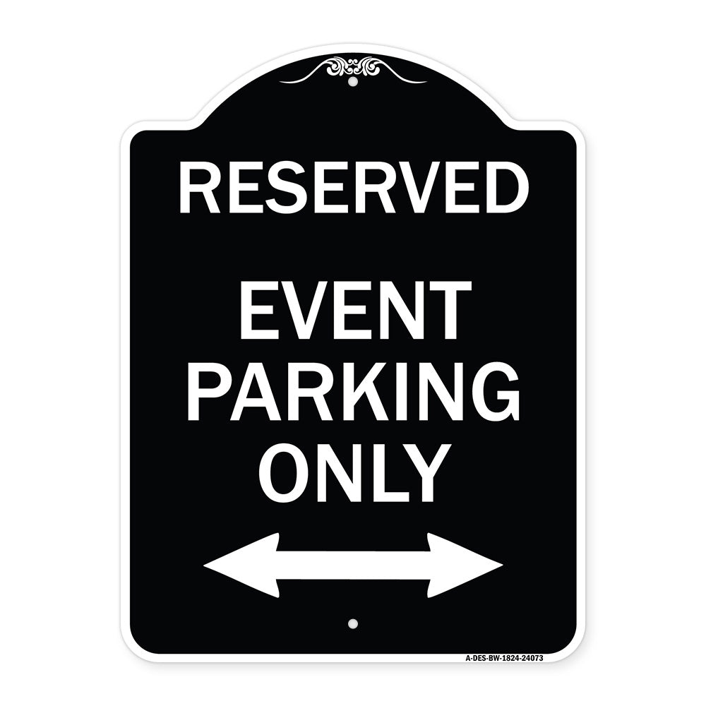 Event Parking Only (With Bidirectional Arrow)