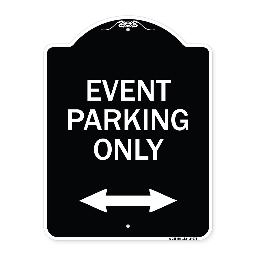 Event Parking Only (With Bidirectional Arrow)