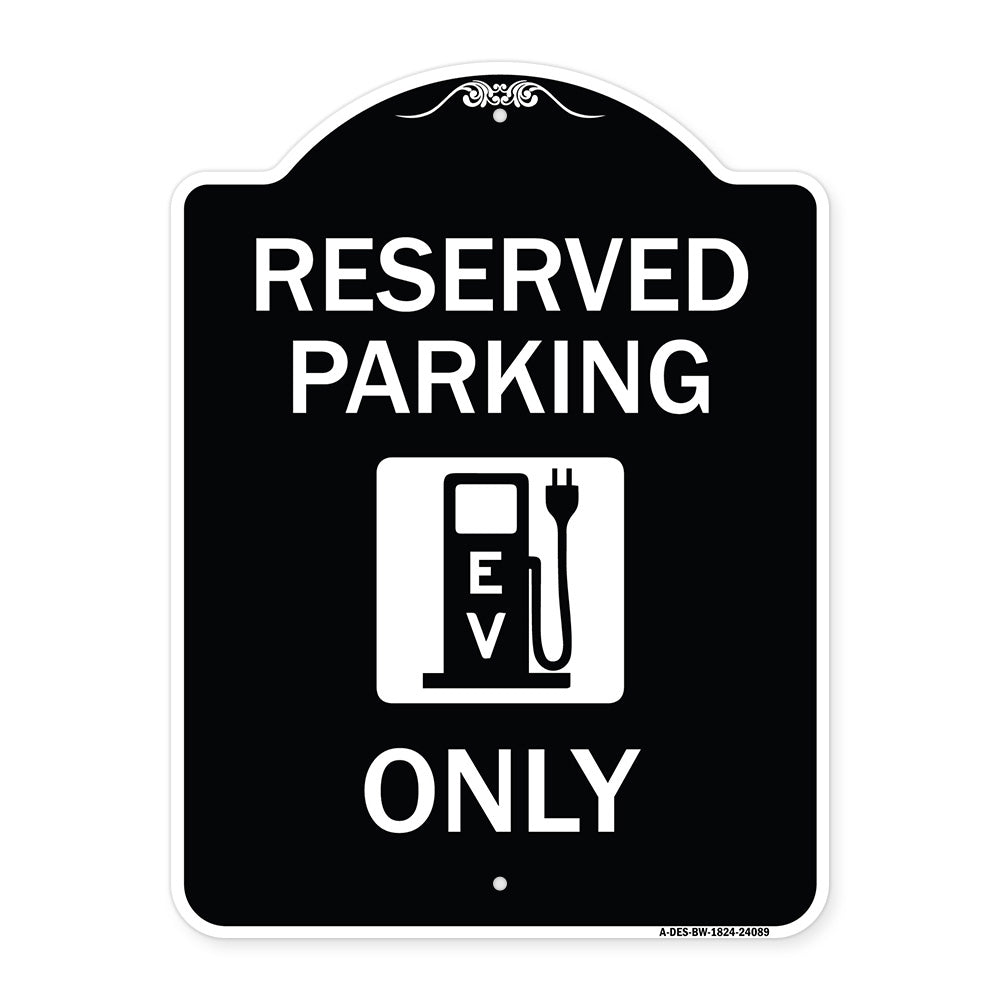 Ev Only (With Electric Vehicle Charging Station Graphic)