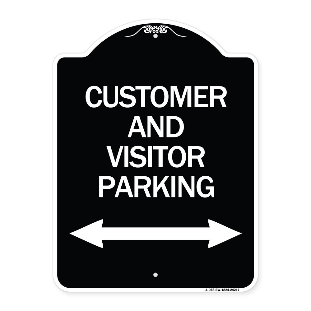 Customer and Visitor Parking (Bidirectional Arrow)