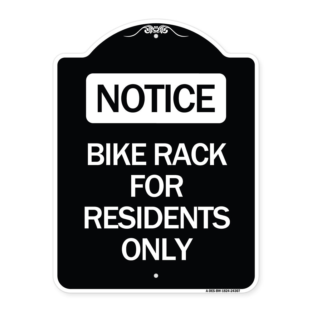 Bike Rack for Residents Only