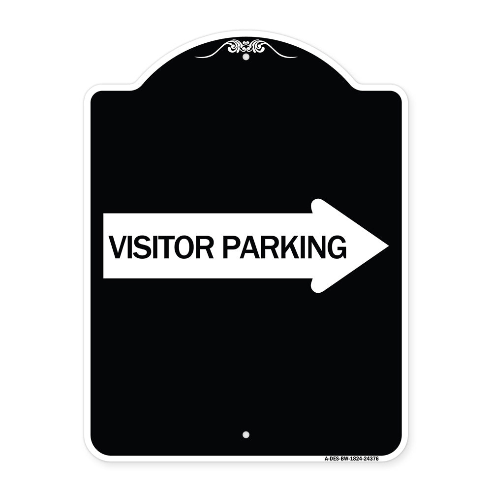 Visitor Parking (With Right Arrow)